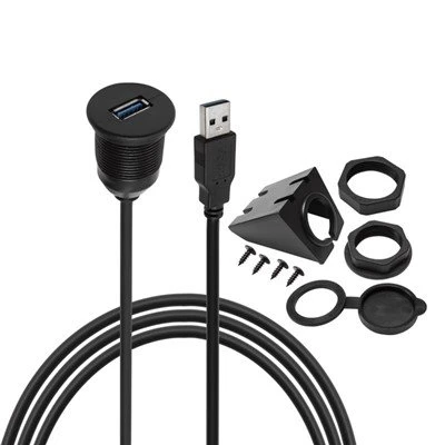 USB 3.0 Avtomobil o‘rnatish uchun suv o‘tkazmaydigan kabel
