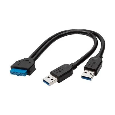 USB 3.0 Old panel uchun erkakdan anakartga 20 pinli sarlavhali kabel