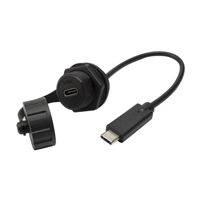 USB C erkakdan ayolga o'rnatish kabeli suv o'tkazmaydigan to'plam Aksessuarlar Avtomobil paneli o'rnatish adapterini konvertor kengaytirish kengaytirgichi avtomobil qayig'i mototsikl mototsikli uchun